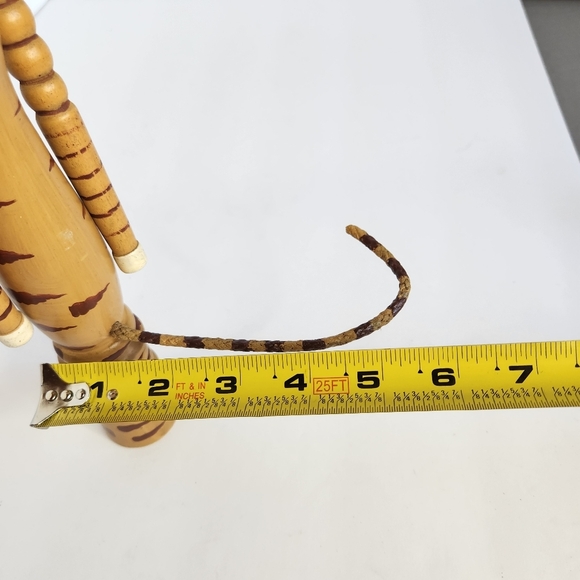 Vintage Folk Art Cat Angel Wood Moving Arms 9.5" Hand-crafted Cat Lady Decor - Picture 8 of 9